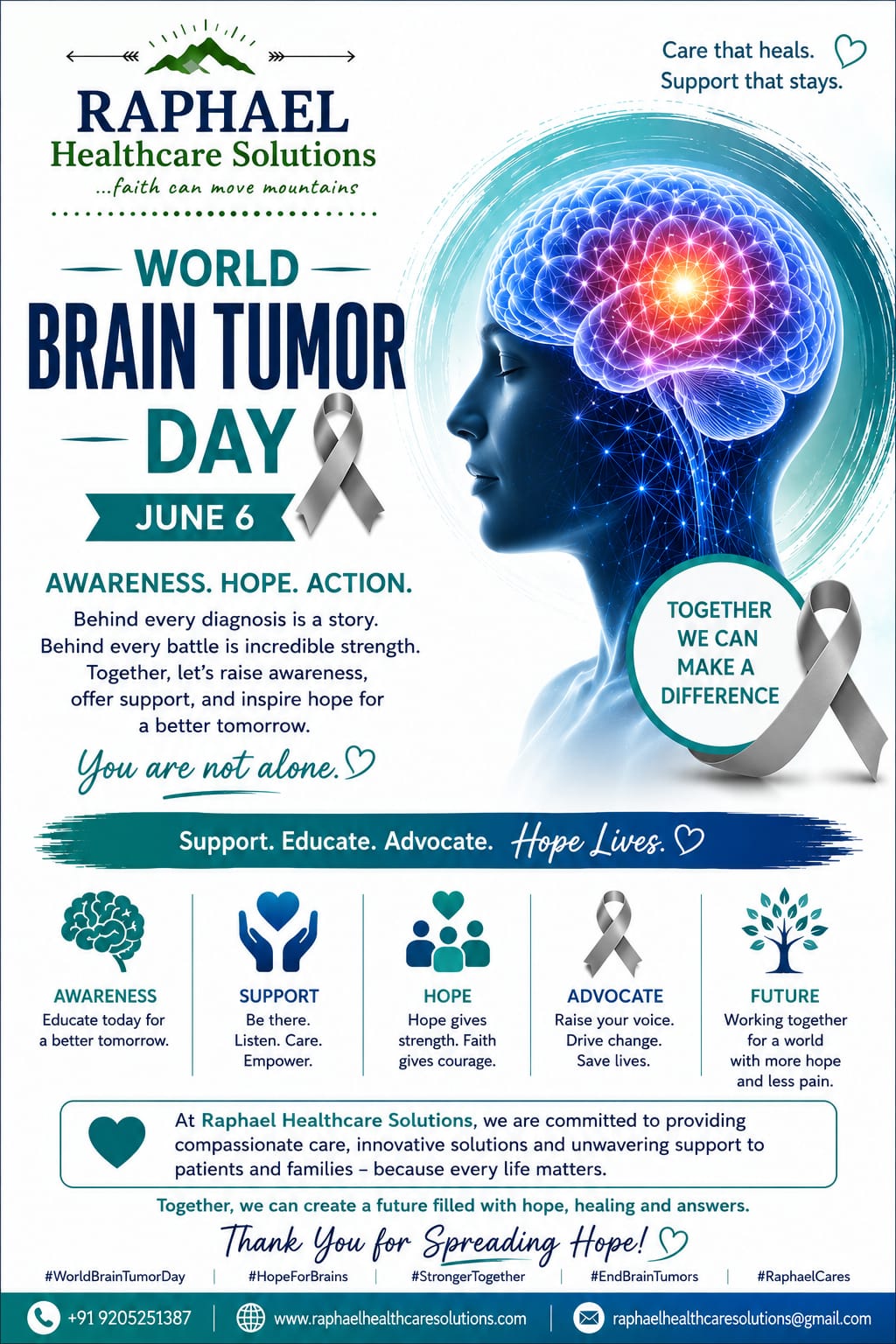 World Brain Tumor Day – Awareness, Hope and Support